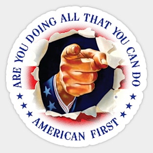 America First Sticker